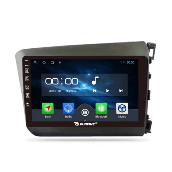 Car Multimedia Player with GPS Navigation and Apple CarPlay/Android Auto — Car Infotainment System, KUNFINE