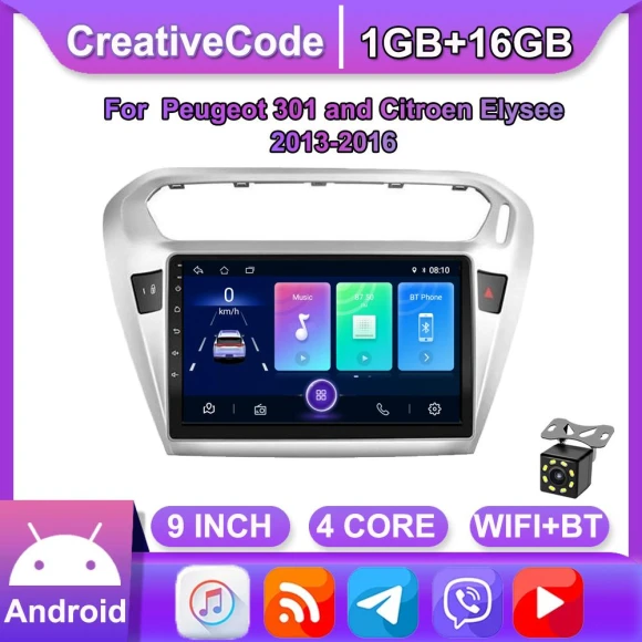 Car Multimedia Player with Navigation and Carplay — Car Infotainment System, CreativeCode