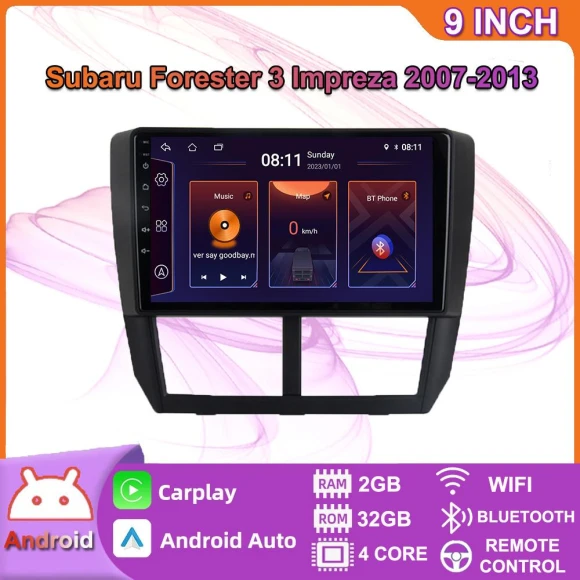 Car Multimedia System with Android CarPlay, GPS Navigation, and Wi-Fi — Car Infotainment System, BAODANDP