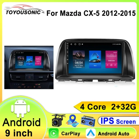 Car Radio with Android, Bluetooth, and CarPlay — Car Infotainment System, ToyousoniC