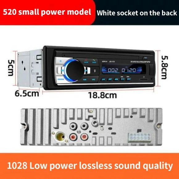 Car Stereo Receiver with Bluetooth, USB/SD, AUX Input, and Recording — Car Infotainment System, Podofo