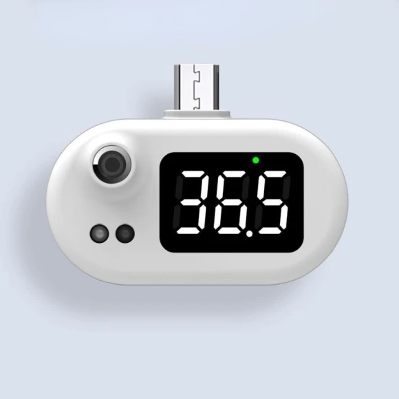 Mini Portable USB Thermometer for Smartphone, Non-Contact Infrared Thermometer — Smart Thermometer, Cars Auto Home