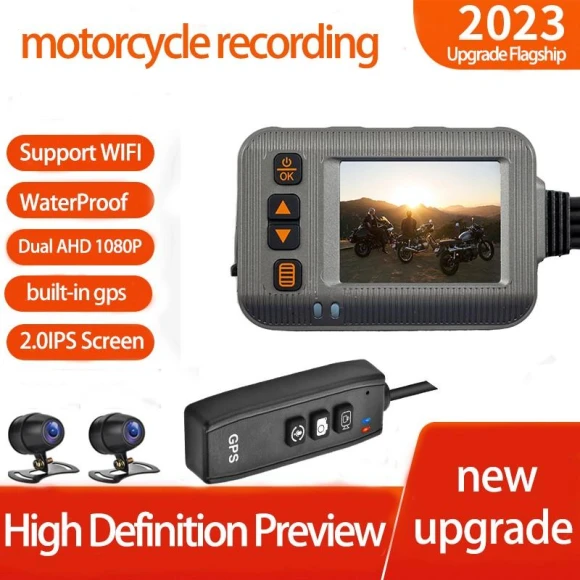 Motorcycle Dash Cam with Dual 1080P Full HD Recording — Dash Cam, HOME-Auto-001