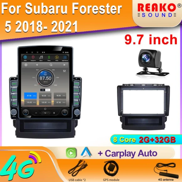 Vertical Screen Car Radio — Car Infotainment System, Reakosound