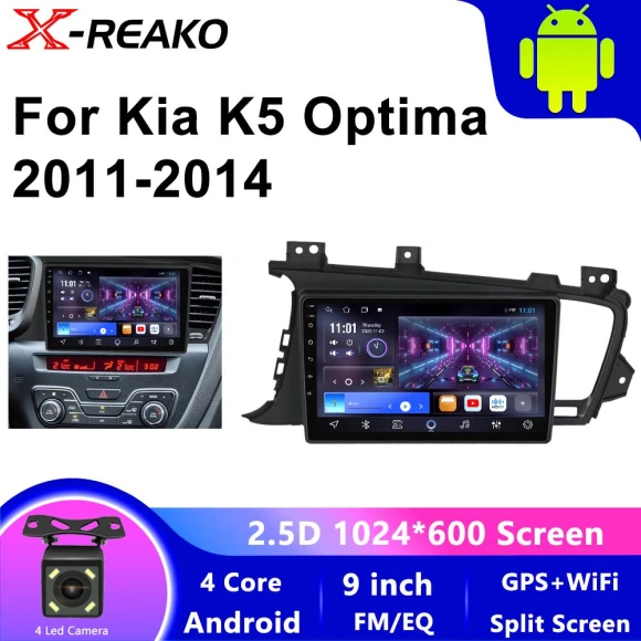 Wireless Android Car Radio Receiver — Car Infotainment System, Reakosound