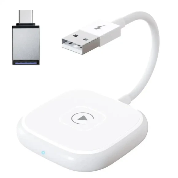 Wireless CarPlay Adapter for Apple iPhone Auto 2-in-1 Box — Car Infotainment System, JOHO