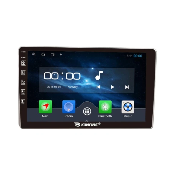 10 Inch Car Multimedia Player with GPS Navigation and RDS DSP Stereo — Car Infotainment System, KUNFINE