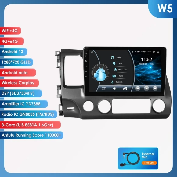 2 Din Android 13 Car Radio — Car Infotainment System, Hizpo