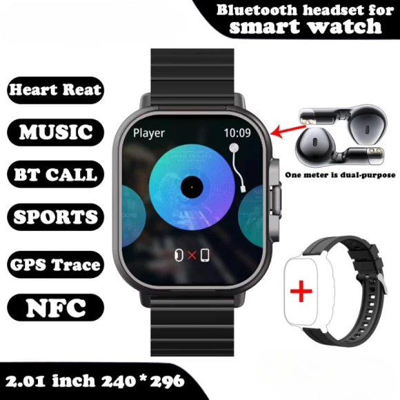 2-in-1 Smart Watch with Headphones — Fitness Tracker, ElectronicsHome