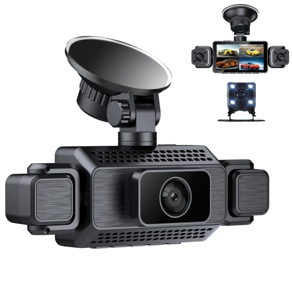 4 Channel Dash Cam with WiFi, Night Vision, and Parking Mode — Dash Cam, Igeteck