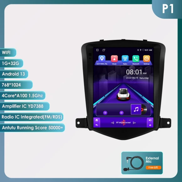 9.7-inch Android Car Radio with CarPlay, 4G-LTE, GPS, and Video — Car Infotainment System, OSSURET