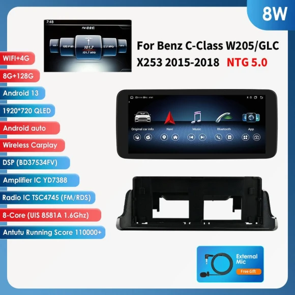 Android 14 Octa Core Smart Car System with Carplay and Android Auto — Car Infotainment System, Hizpo