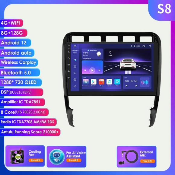 Android Autoradio Multimedia Video Player Head Unit with GPS Navigation Intelligent Screen — Car Infotainment System, Hizpo