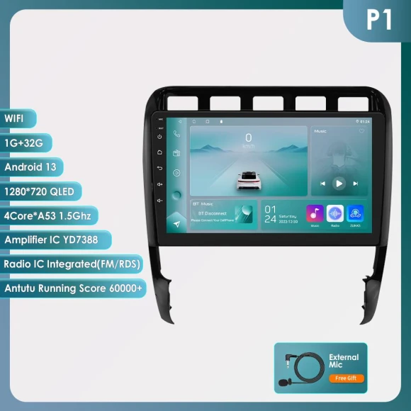 Android Autoradio with GPS Navigation and CarPlay — Car Infotainment System, Hizpo