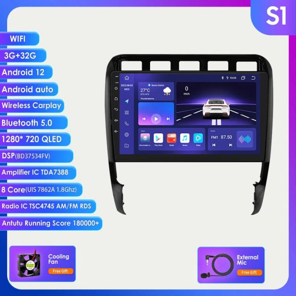 Android Car Multimedia System with GPS Navigation and CarPlay — Car Infotainment System, Hizpo