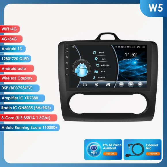 Android Car Radio Multimedia Video Player GPS Navigation Head Unit — Car Infotainment System, Hizpo