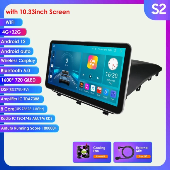 Android Car Radio with GPS and CarPlay — Car Infotainment System, Hizpo