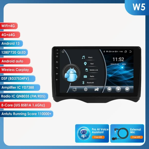Car Multimedia Player with Intelligent Screen — Car Infotainment System, Hizpo