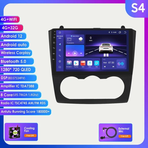 CarPlay AI Android 12 Car Stereo with GPS Navigation and Multimedia Screen — Car Infotainment System, Hizpo