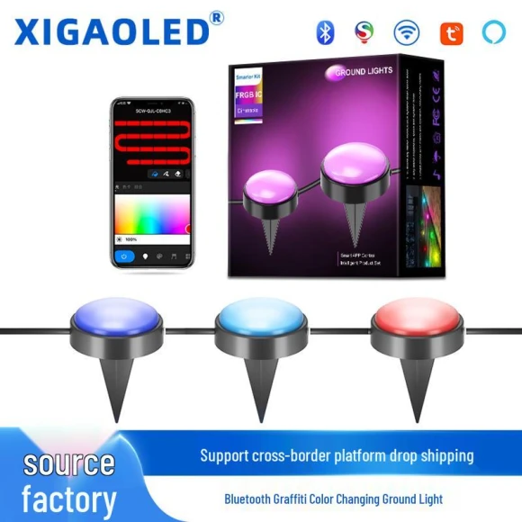 Full Color Bluetooth WiFi Outdoor Garden Light — Smart Light Bulb, HomeHarmony