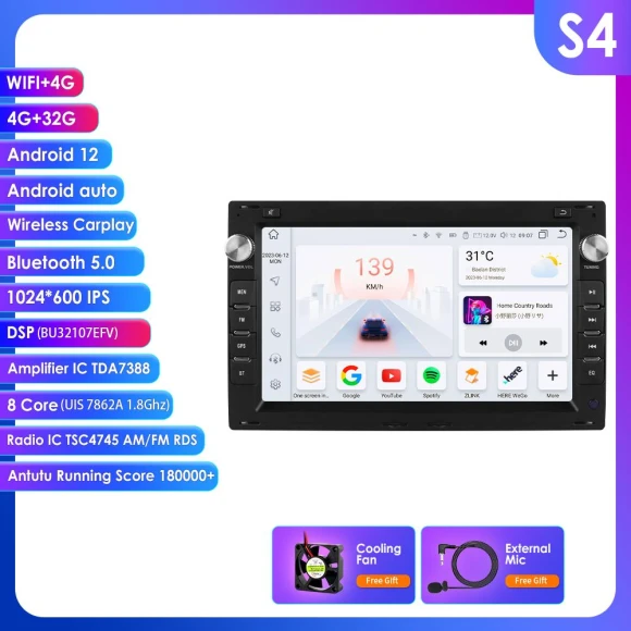 Intelligent Screen 8-Core DSP Car Multimedia Player — Car Infotainment System, Hizpo