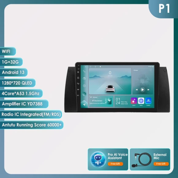 Multimedia Video Player Navigation GPS Android 13 Stereo — Car Infotainment System, Hizpo