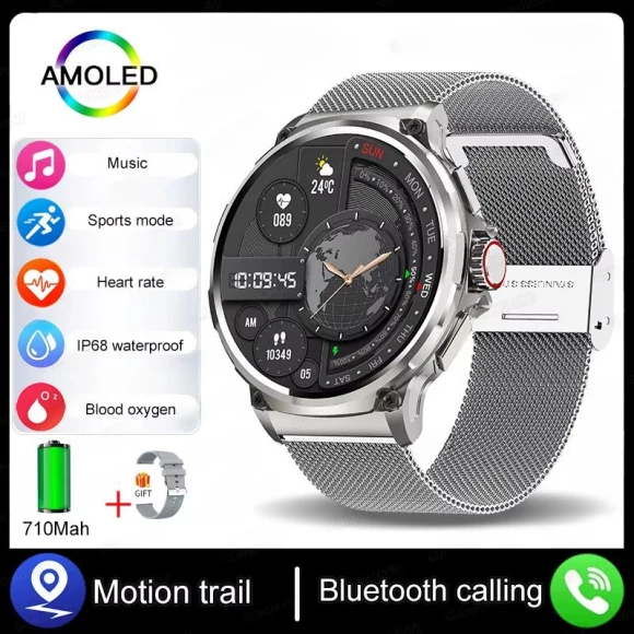 Smartwatch with GPS, Bluetooth Calling, and Fitness Tracking — Smart Watch, QLY Online