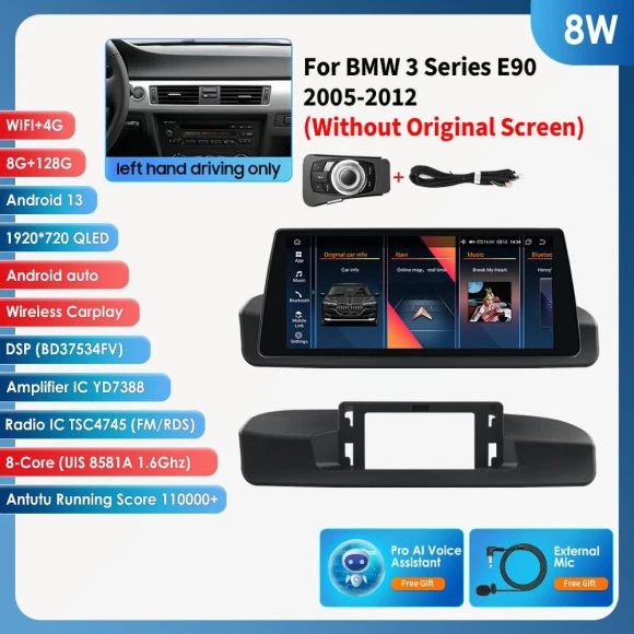 10.25 Inch Car Stereo with Wireless CarPlay and Android Auto — Car Infotainment System, Hizpo