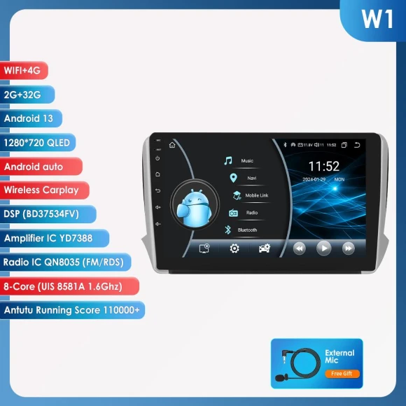4G Android Car Multimedia Stereo System — Car Infotainment System, OSSURET