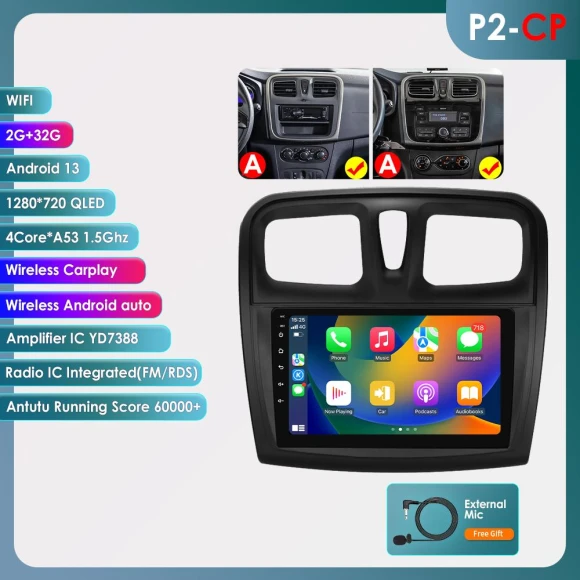 Car Multimedia Player with GPS — Car Infotainment System, OSSURET