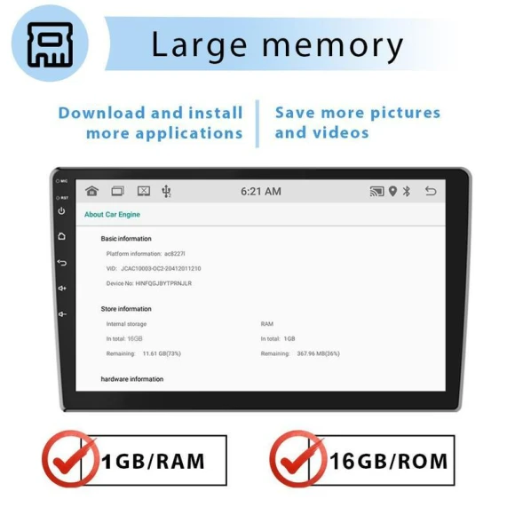 Car Stereo Radio with Touchscreen Display — Car Infotainment System, Car steward