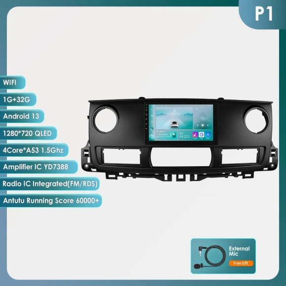 CarPlay Android Auto Navigation Touchscreen Multimedia Player GPS RDS Intelligent Screen — Car Infotainment System, Hizpo