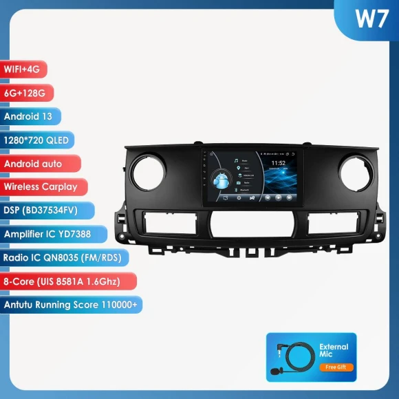 CarPlay Android Auto Navigation Touchscreen Multimedia Player Head Unit — Car Infotainment System, Hizpo