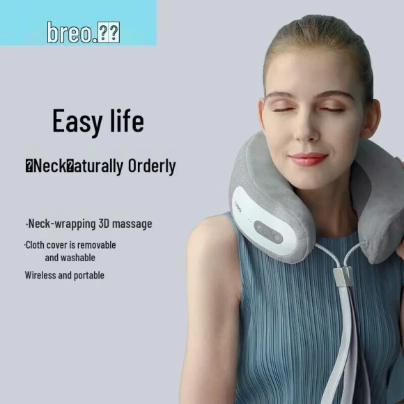 Cervical Neck and Shoulder Massager with App Bluetooth Control — Massage Gun, Breo