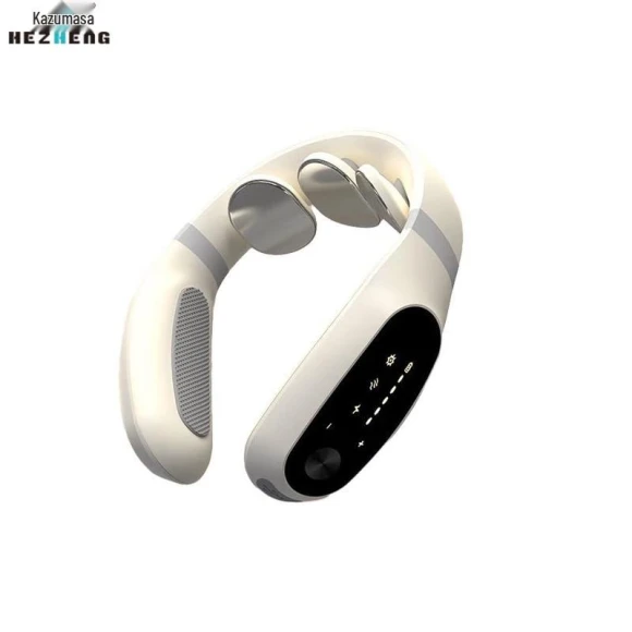 Electric Pulse Neck Massager with Heat and Remote — Massage Gun, Hezheng