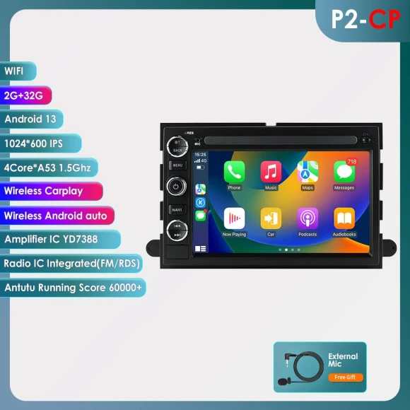 Intelligent 2din Android Car Stereo — Car Infotainment System, Hizpo