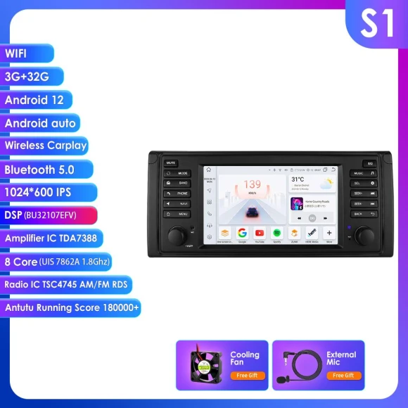 Intelligent 8 GB 128 GB Voice Control AI 2 DIN Android Car Radio — Car Infotainment System, Hizpo
