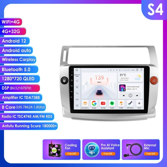 Intelligent Android Car Radio with CarPlay, Multimedia Video Player, GPS — Car Infotainment System, Hizpo