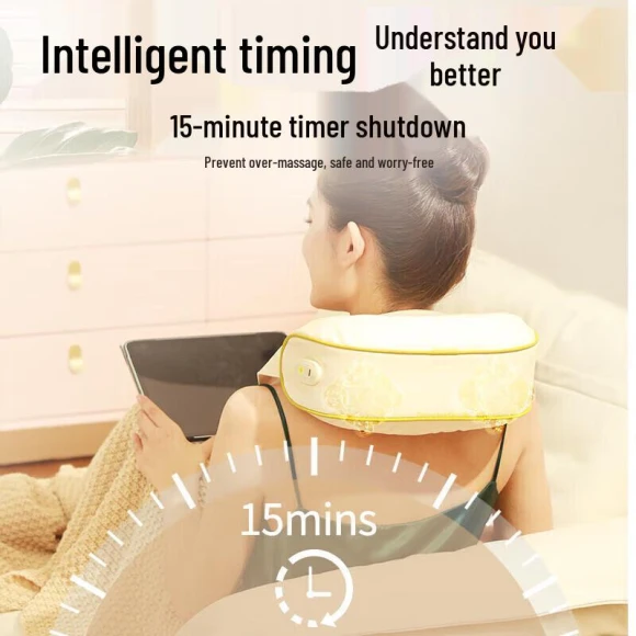 Intelligent Neck and Shoulder Kneading Massager with Heat — Massage Gun, Hezheng