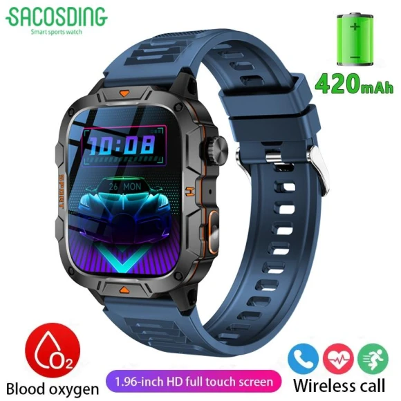 Military Smartwatch Sport Fitness Tracker — Fitness Tracker, SACOSDING