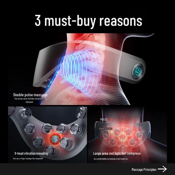 Smart Neck and Shoulder Massager — Massage Gun, SKG