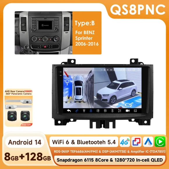 Snapdragon 4G CarPlay Android Car Radio — Car Infotainment System, Hizpo