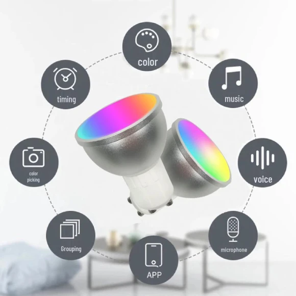 Voice-Controlled Smart Spotlight — Smart Light Bulb, Value Vault