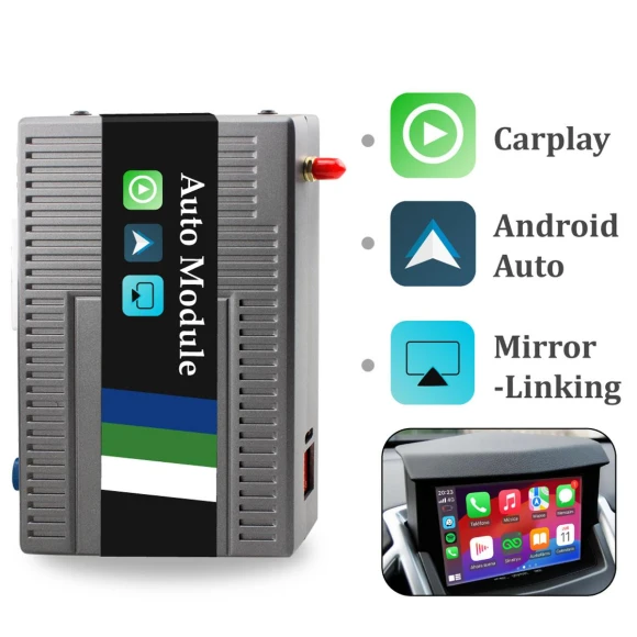 Wireless CarPlay Android Auto Kit with Mirror-Linking Function — Car Infotainment System, Sinairyu