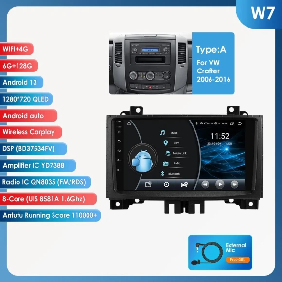 Wireless CarPlay Android Auto Multimedia GPS Autoradio with 360 Camera — Car Infotainment System, OSSURET