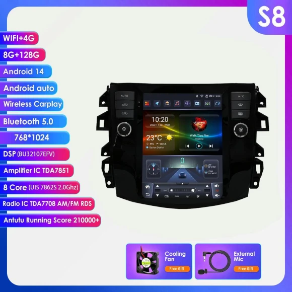 9.7 Inch Display Screen Carplay Android Multimedia Player — Car Infotainment System, OSSURET