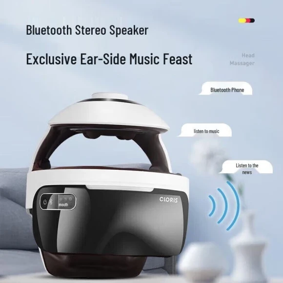 Electric Head and Eye Massager Helmet — Massage Gun, CLORIS