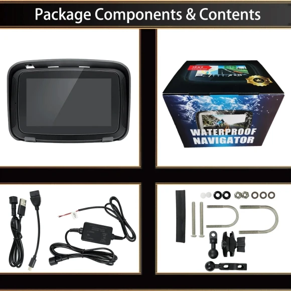 Motorcycle, Bicycle, Car Screen with CarPlay and Android Auto — Car Infotainment System, The Cozy Nook