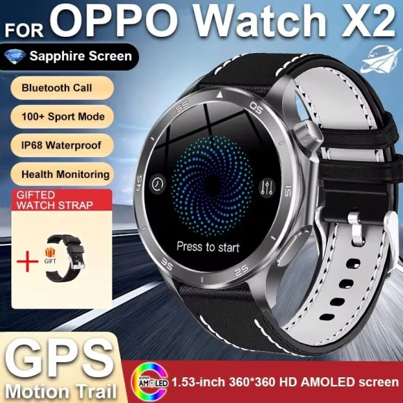 Outdoor Sports Smart Watch with GPS, AMOLED Display, IP67 Waterproof — Smart Watch, Lucky Start