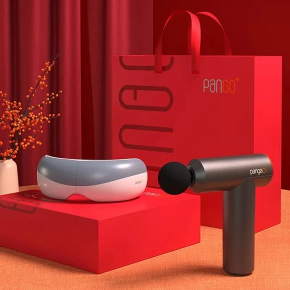 Percussion Massager and Smart Eye Massager Gift Set — Massage Gun, Pangao